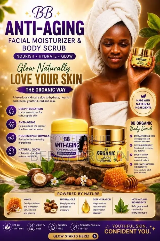 BB Anti-Aging Facial Moisturizer & Body Scrub - 1