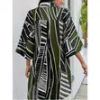Women's Casual Geometric Print Dress - 1