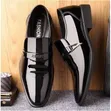 Men's Black Business Formal Slip-on Shoes - 2