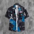 Dapperman Men's Graphic Print Short Sleeve Shirt - 2