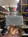 Executive Silver Clutch - Goyard Style - 3
