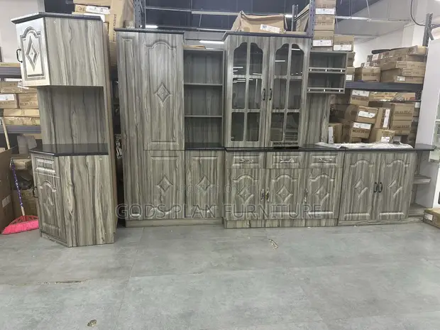 Brand New Foreign Wood Kitchen Cabinet Set with Sink - 1