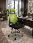 Ergonomic Mesh Office Chair with Headrest - 2