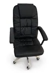 Royal Comfort Executive Office Chair - Black Leather - 4