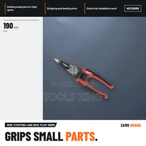 Milwaukee Wire Stripping Long Nose Plier 190mm