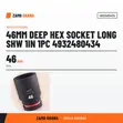 Milwaukee 46mm Deep Hex Socket Long SHW 1In - 2