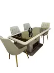 Luxury Dining Table with 6 Chairs - 2