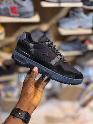 Lacoste Urban Breaker - Triple Black with Blue Grey Midsole