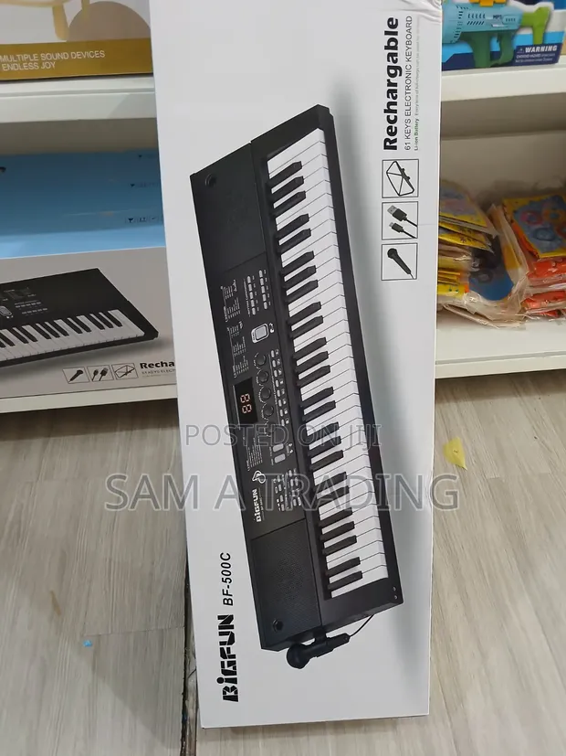 BF500C Rechargeable 61-Key Electronic Keyboard - 1