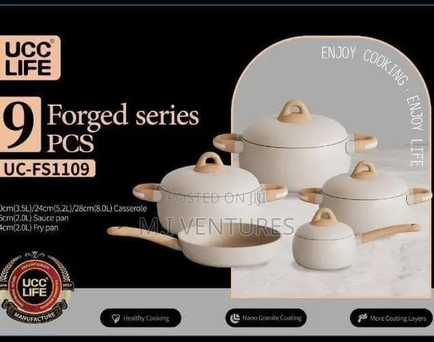 UCC Life Forged Series Ceramic Non-Stick Cookware - 1
