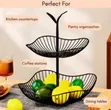 2-Tier Fruit Stand with Detachable Baskets - 4