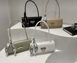 Elegant Bow-Scarf Shoulder Bag - Green