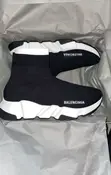 Balenciaga Speed Trainer Black White - 1
