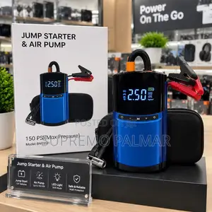 2-in-1 Portable Car Jump Starter & 150 PSI Tyre Inflator - BN03SH
