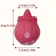 Sextreme Tongue Masturbator Vibrator - Rose Red - 2