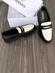 Versace Chunky Loafers - Black/White - 1