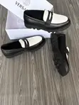 Versace Chunky Loafers - Black/White - 3