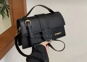 Elegant Black Top-Handle Crossbody Bag