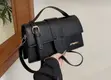 Elegant Black Top-Handle Crossbody Bag - 1