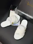 Billionaire White Cross Pam Lizard Skin Slippers - 1