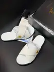 Billionaire White Cross Pam Lizard Skin Slippers - 3