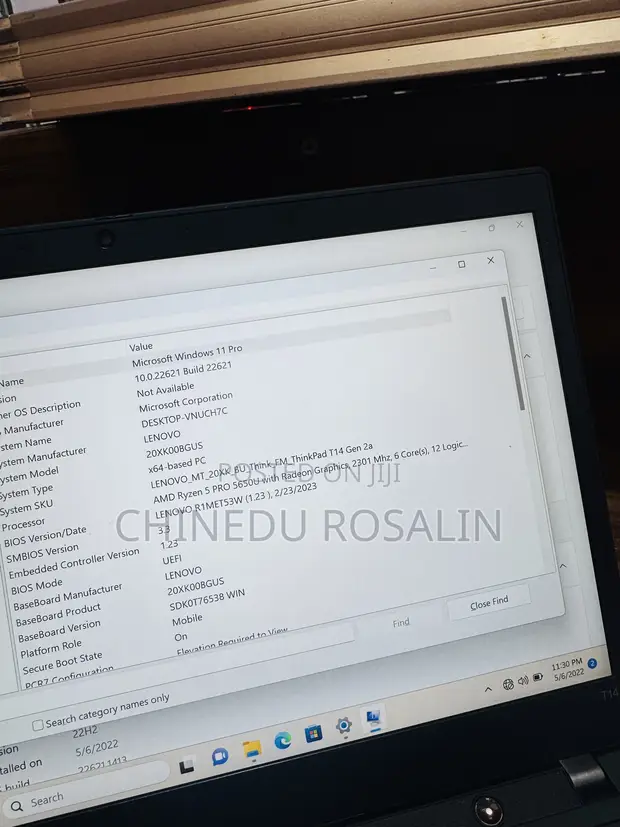 Lenovo ThinkPad T14 G2 Laptop - 16GB RAM, 256GB SSD - 1