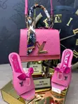 Louis Vuitton Handbag & Slipper Combo - 3
