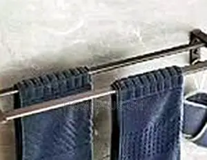 Double Towel Bar - Gray