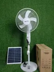 Solar and Rechargeable Fan with Bulbs - 2