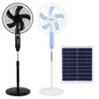 Solar and Rechargeable Fan with Bulbs - 3