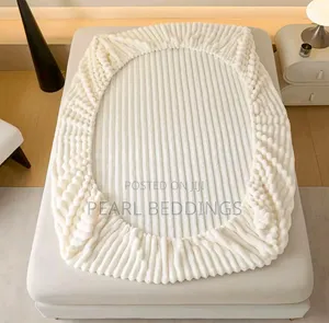 Super Comfy Plush Fitted Flannel Sheet Bed Cover + 2 Pillowcases