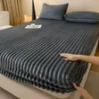 Super Comfy Plush Fitted Flannel Sheet Bed Cover + 2 Pillowcases - 3