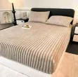 Super Comfy Plush Fitted Flannel Sheet Bed Cover + 2 Pillowcases - 5