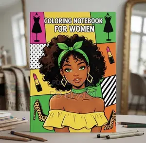 Adult Coloring Book with Pencils & Sharpener