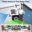 12MP WiFi 3 Lens CCTV Security Camera with Two-Way Audio - 4
