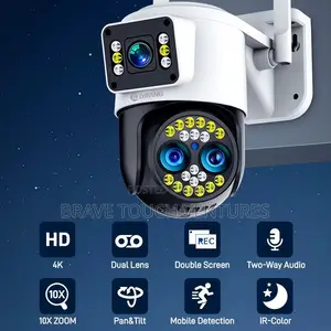 Difang 8MP 10x Zoom 2 Lens WiFi CCTV Security Camera