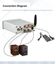 Mini Desktop Amplifier TPA3116 2.0 200W Bluetooth 5.3 - 5