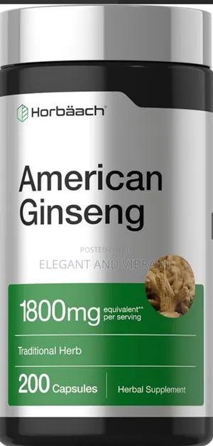 American Ginseng Capsules, 1800mg, 200 Capsules