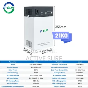 E-Sun 500W Portable Power Station 1004.8Wh