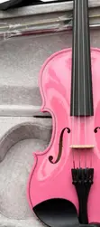 Pink Violin with Case - 2