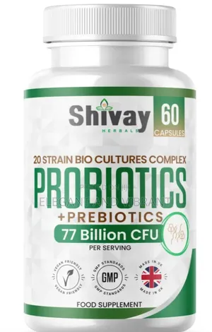Probiotic & Prebiotic Complex - 77 Billion CFU, 20 Live Strains, 60 Caps