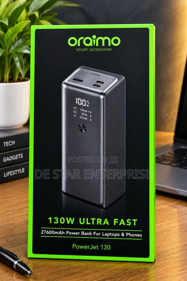 Oraimo PowerJet 130 Ultra Fast 27600mAh Power Bank - 1