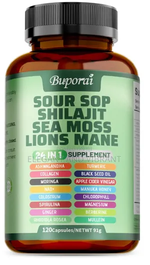Sour Sop, Shilajit, Sea Moss, Lion's Mane - Energy & Brain Boost