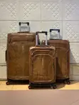 Quality Brown Leather 3-Piece Set - 2