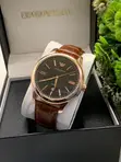 Emporio Armani Leather Timepiece - 2