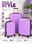 Elegant Plastic Travel Luggage Set (3-Piece) - 4