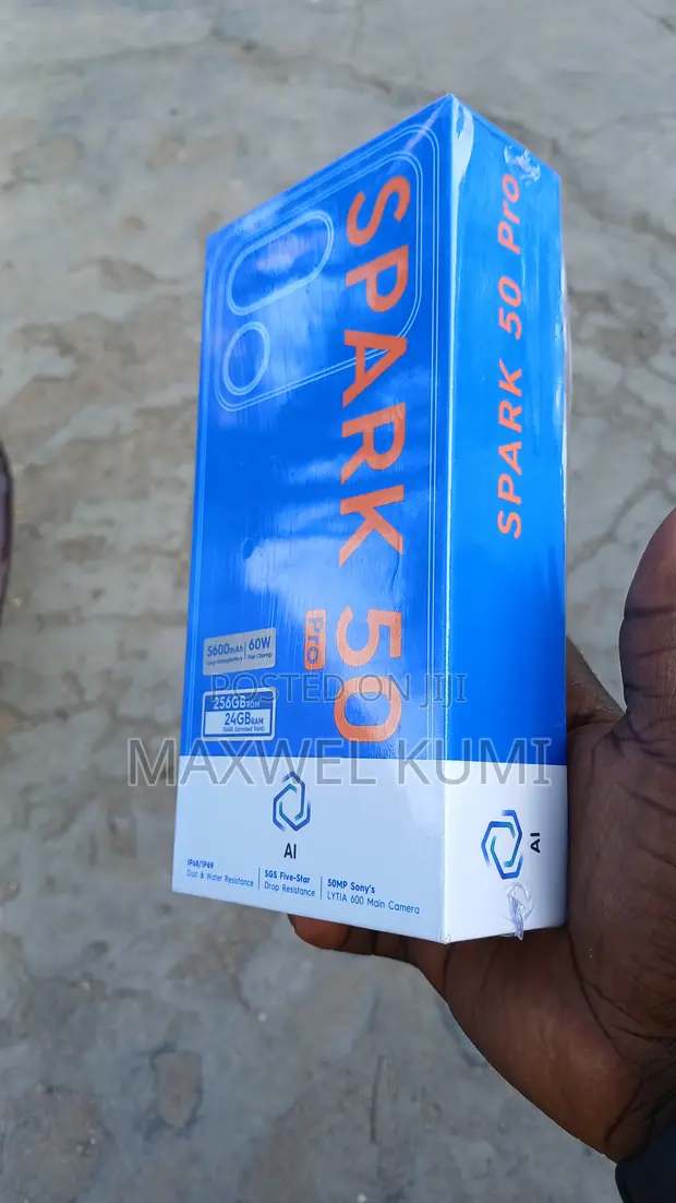 New Tecno Spark 50 Pro 256GB Black - 1