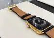 24K Gold Plated Apple Watch Series 9 45mm Black Leather GPS+LTE - 2