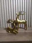 Decorative Golden Couple Deer Figurines - 4
