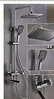 Concealed Shower Mixer Set - Gray Square (AL-406) - 2